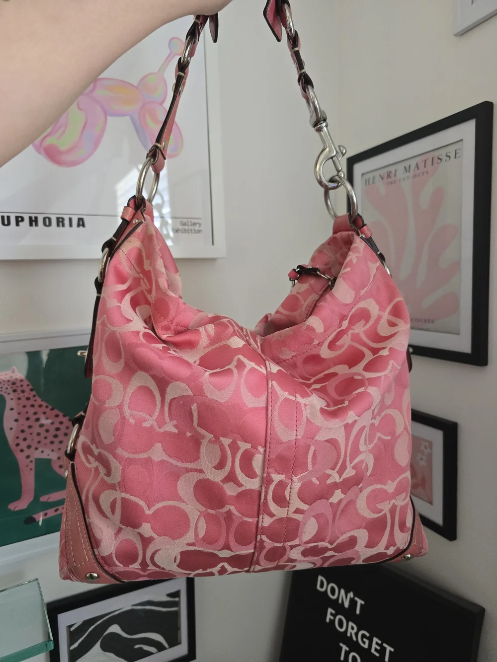 Y2k Pink Coach Carly Optics W/Cherry Charm